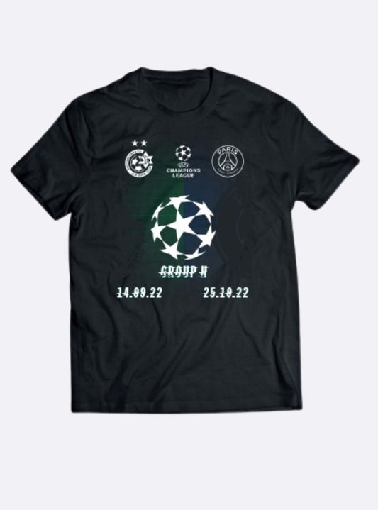 טישרט PSG X MH שחור גבר