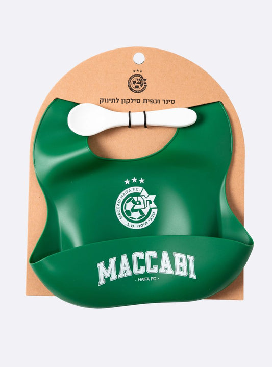 סט סינר וכפית תינוקות MACCABI