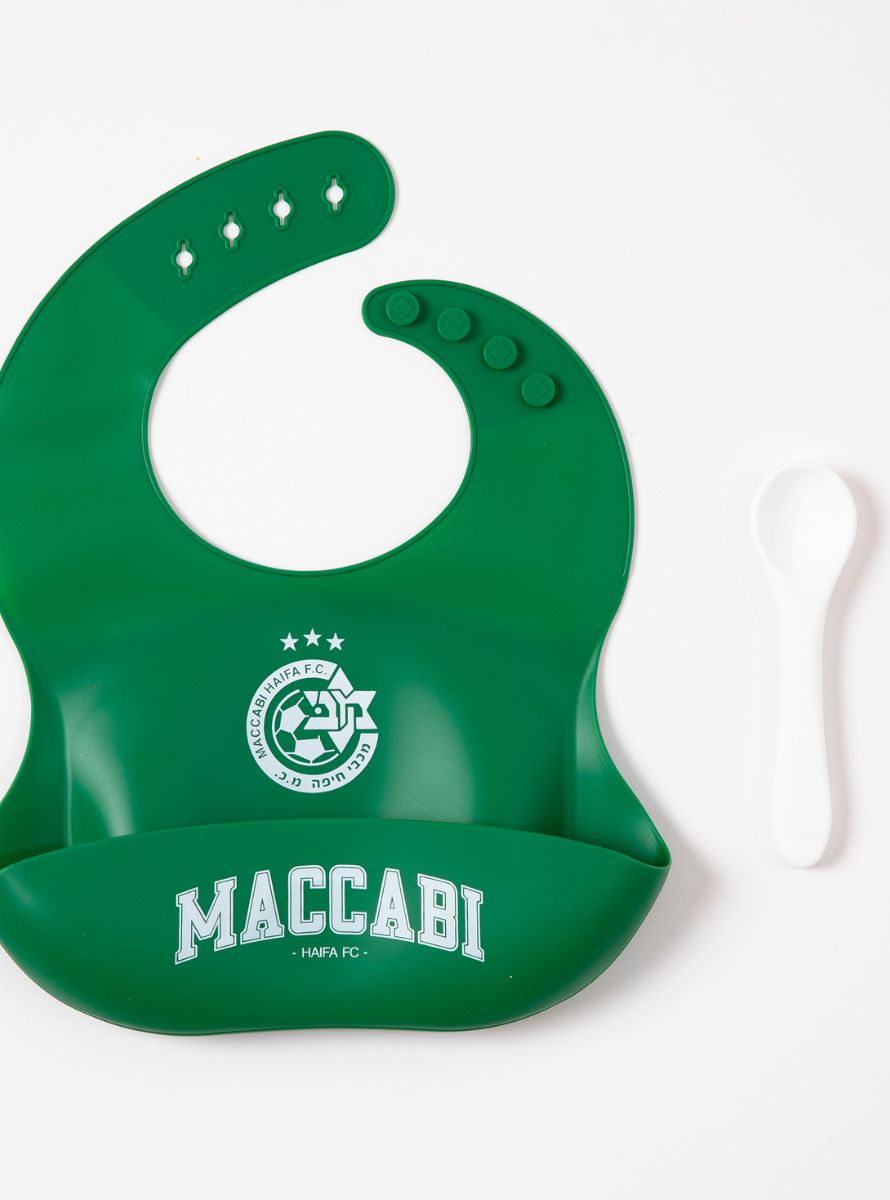 סט סינר וכפית תינוקות MACCABI