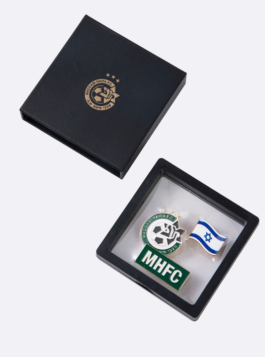 מארז 3 סיכות פרימיום מכבי חיפה 3