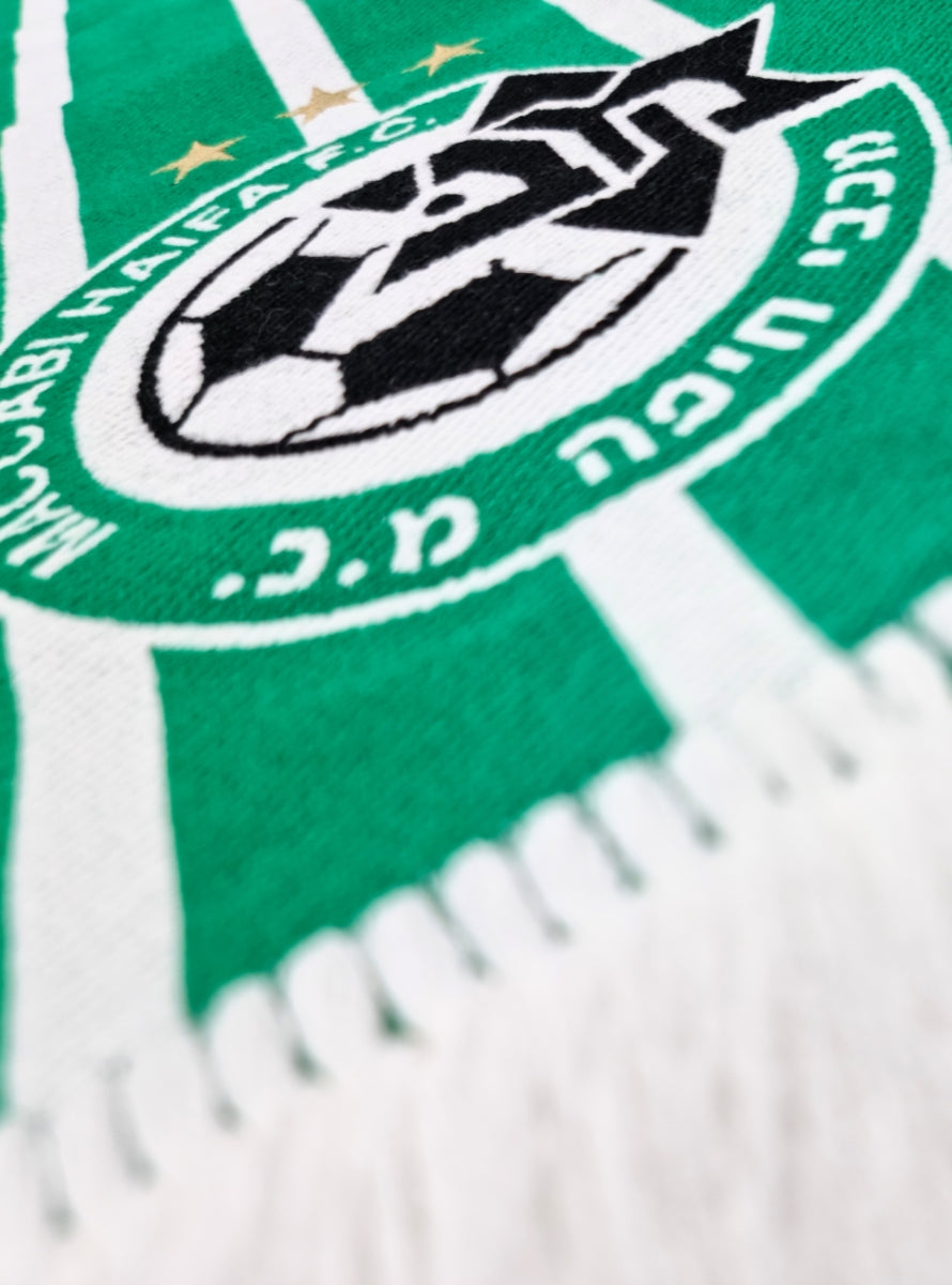 צעיף ארוג MHFC פסים לבן ירוק