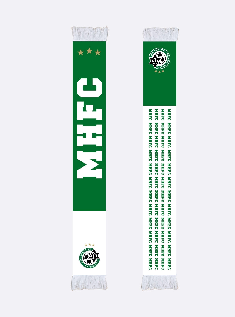צעיף ארוג MHFC ירוק לבן