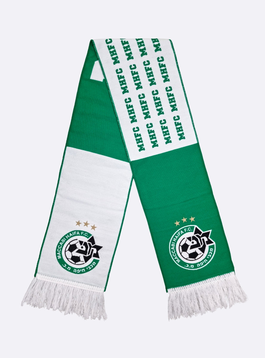 צעיף ארוג MHFC ירוק לבן