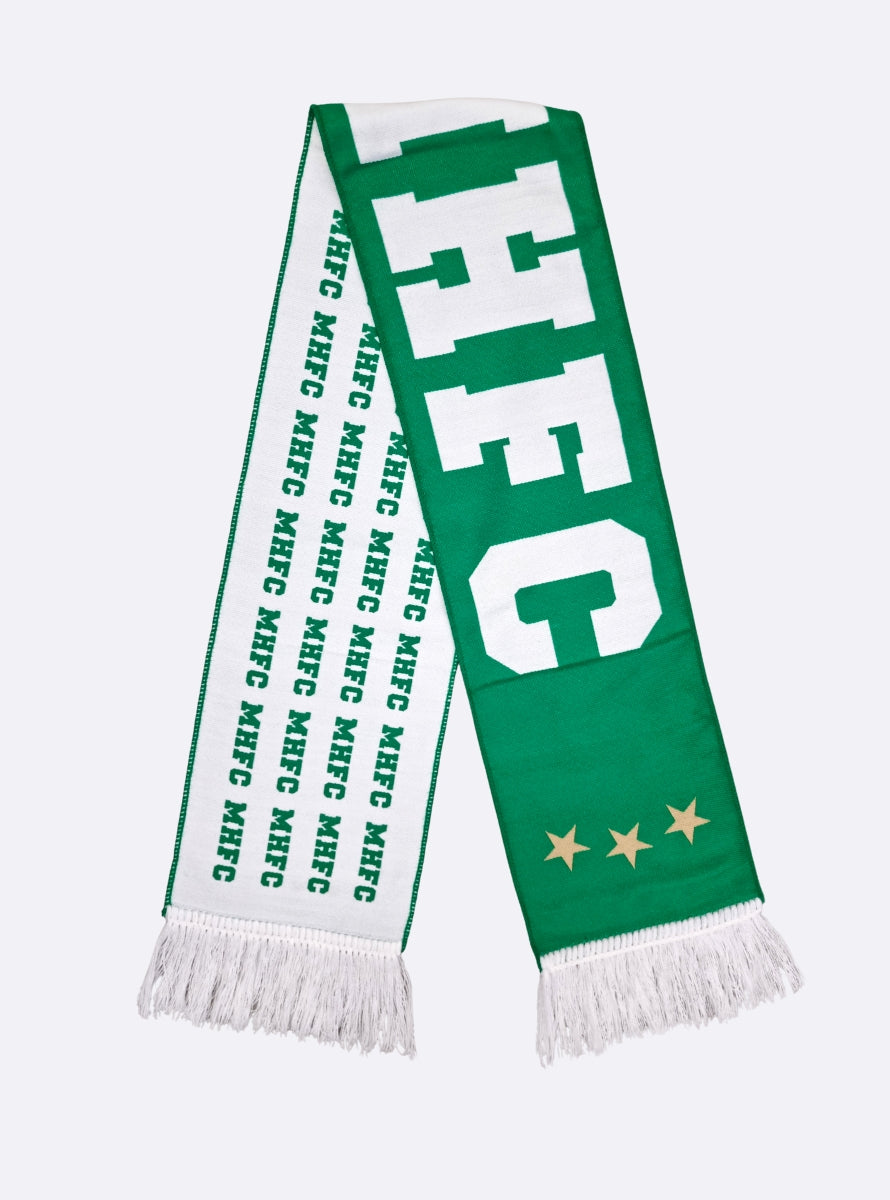 צעיף ארוג MHFC ירוק לבן