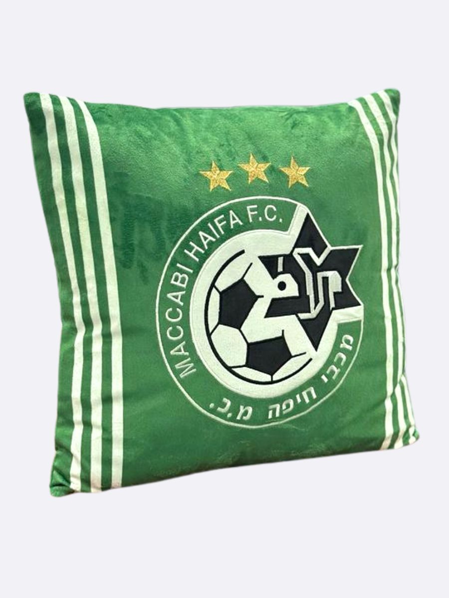 כרית מרובעת  לוגו מכבי חיפה