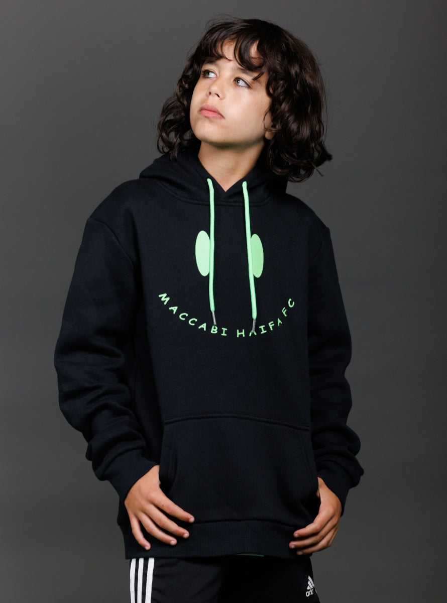 קפוצ'ון שחור סמיילי ילד 24/25