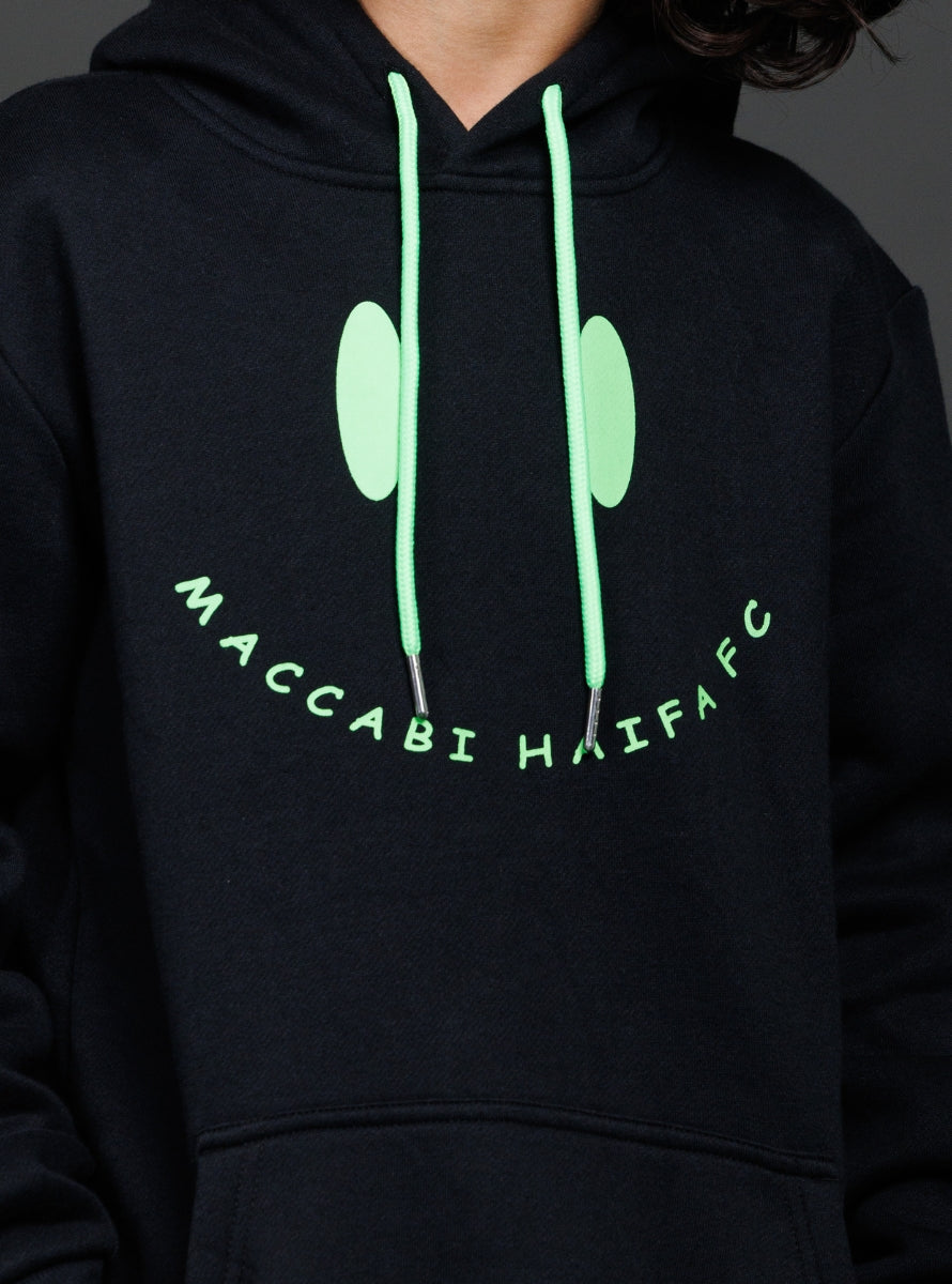 קפוצ'ון שחור סמיילי ילד 24/25