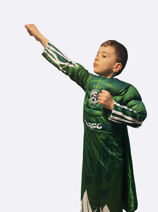 תחפושת גיבור על MHFC ילד