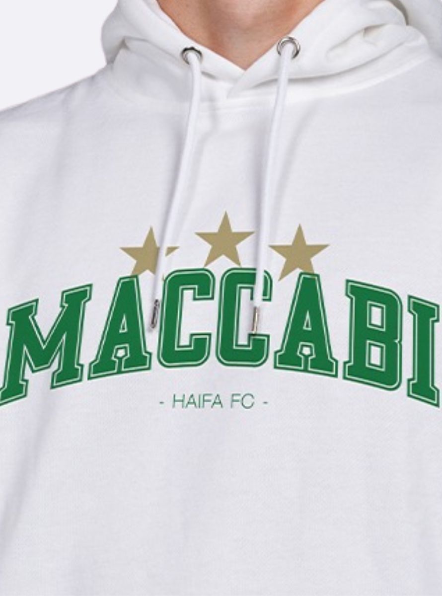 קפוצ'ון MACCABI כוכבים לבן ילד